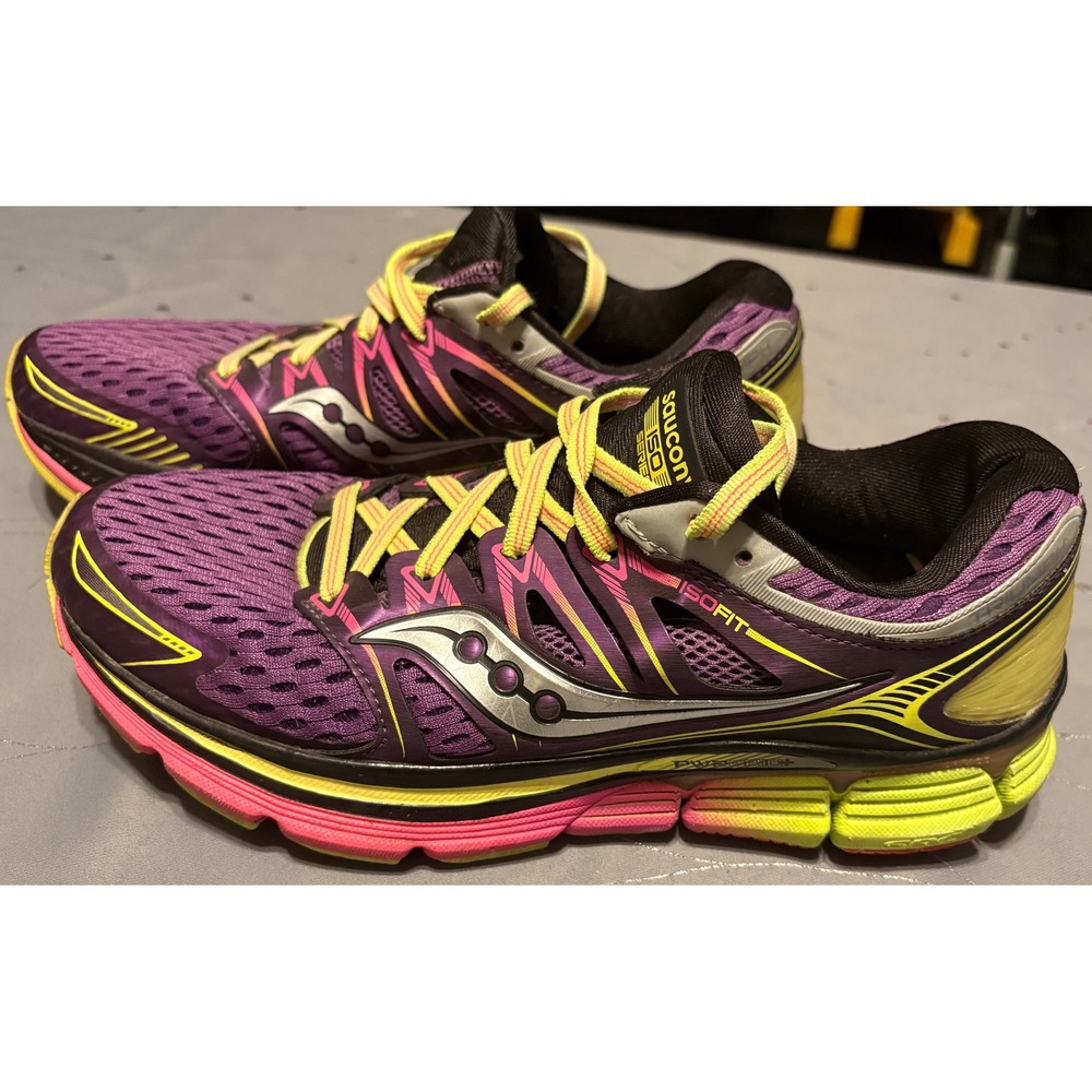 Saucony Triumph ISO Series Womens Running Shoes Purple Pink S10262-3 Size 9